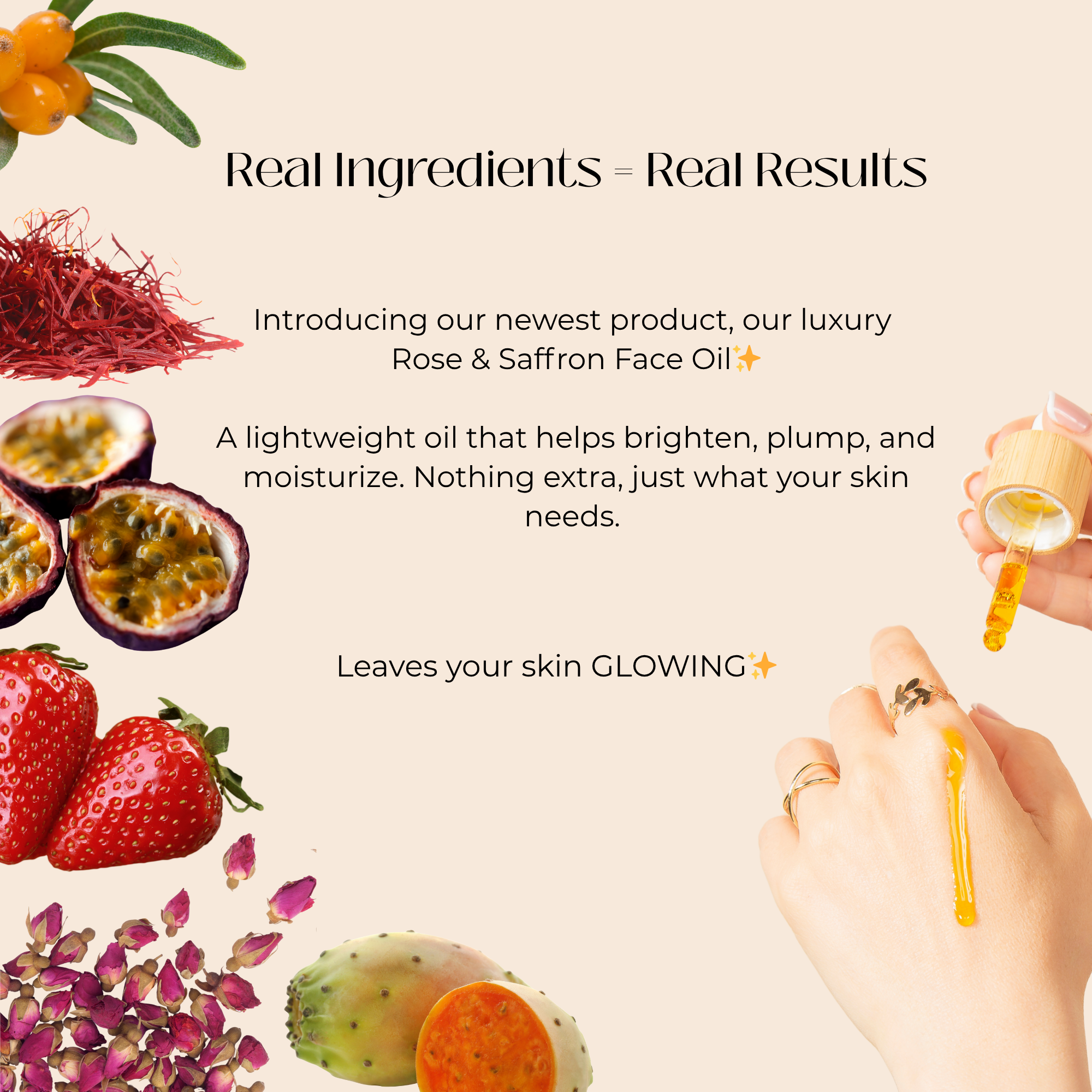Face Oil | Rose & Saffron